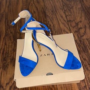 Blue Zara heels
